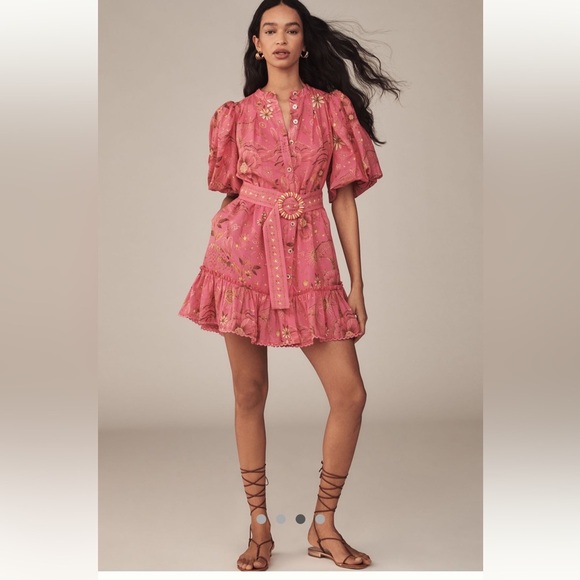 Farm Rio x Anthropologie
Short-Sleeve Button-Front Mini Dress size S. - Picture 5 of 16